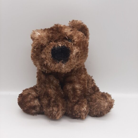 FAO Schwarz Brown Plush Teddy Bear 9" Soft Cuddly Floppy - Picture 1 of 5